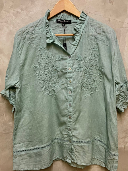 5335 Sabine Hand Embroidered Shirt