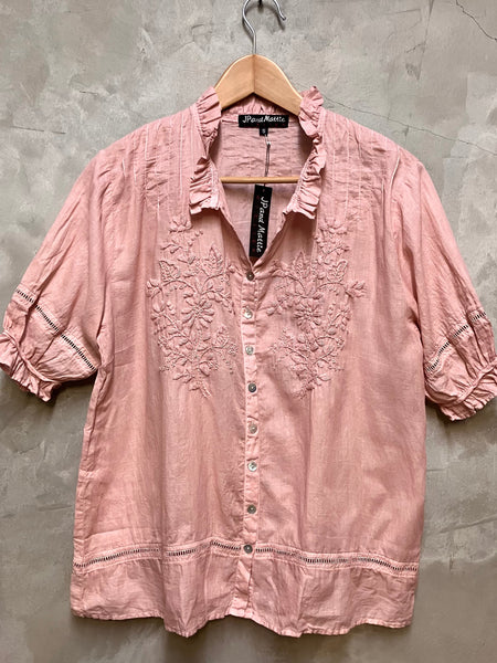 5335 Sabine Hand Embroidered Shirt